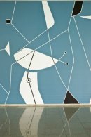 Pintura mural, Bras&iacutelia Palace Hotel, 1958.. <em>Foto: Edgard Cesar</em>